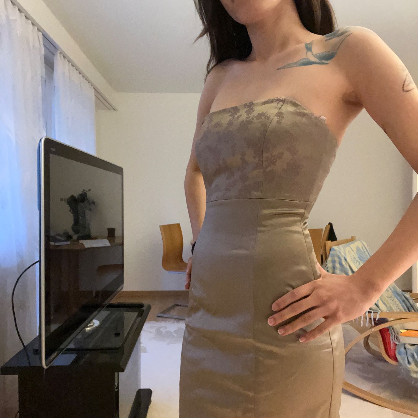 Vestiti: Embroidered Bustier Dress – Usato da Kriens venduto da tiy_wxz5 1