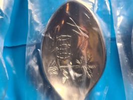 Lugano 2 St. Espresso Löffel sammeln Rolex Bucherer 11x2.5cm