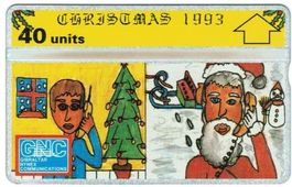 Telefonkarte Gibraltar GIB-34 Weihnachtsmann