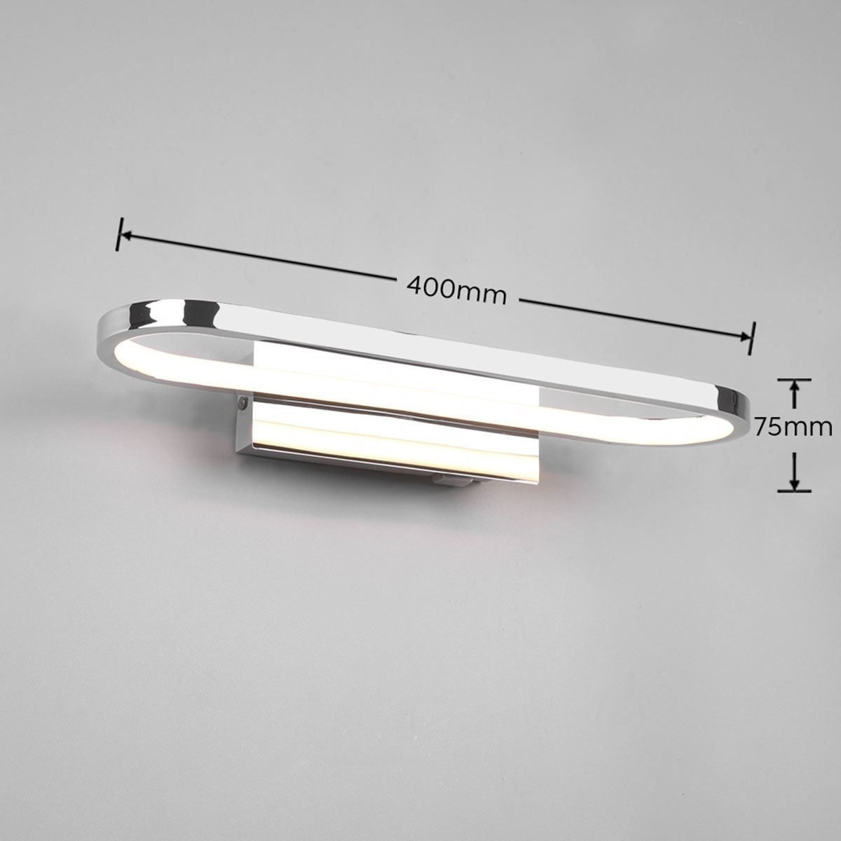 Lampen: LED Wandleuchte, Chrom, IP44, 1700 Lumen – Neu (gemäss Beschreibung) aus Kreuzlingen von Smart-Light 7