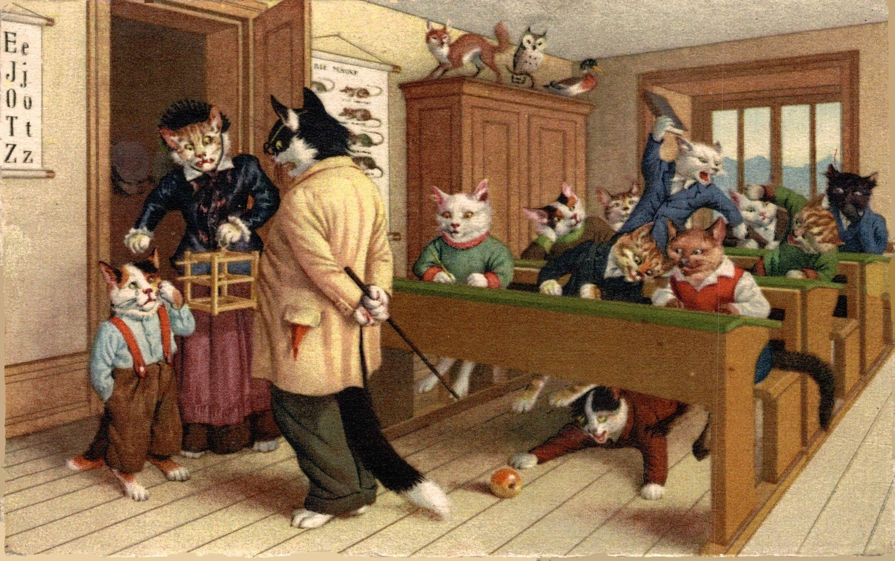 Ansichtskarten: 9 Katzenkarten – Gebraucht aus Bronschhofen von Astore 7