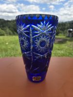 kobaltblaue Bleikristallvase