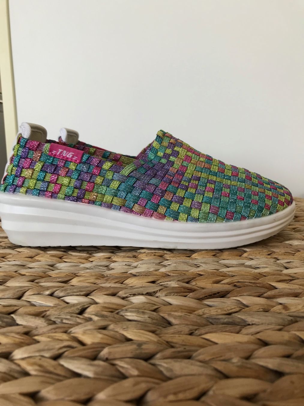 Scarpe da donna: Bunte Sommer-Flechtschuhe Grösse 36 – Usato da Rafz venduto da findelmundo68 2