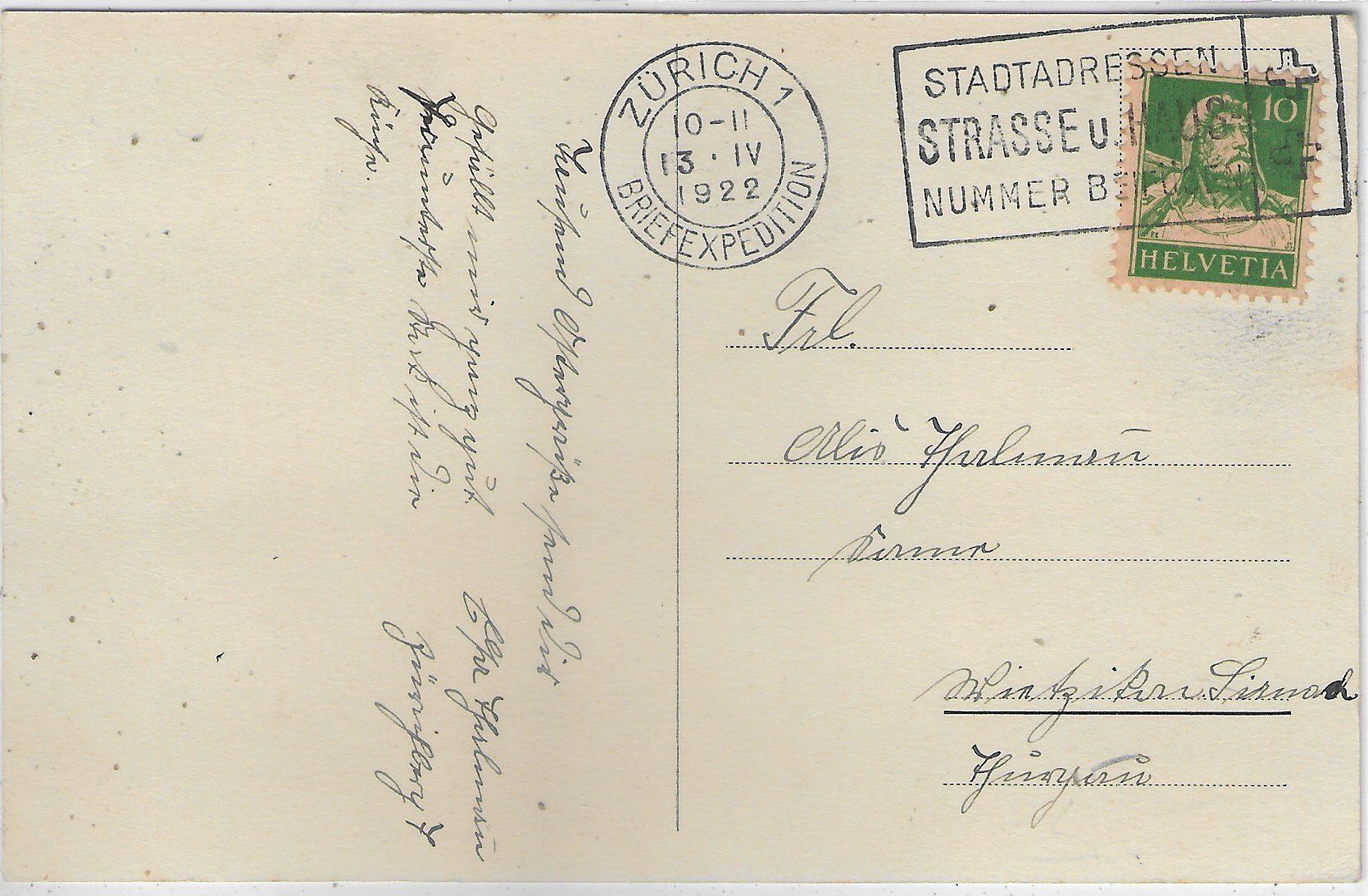 Cartoline postali: Krankenhaus Bethanien - Zürich – Usato da Ettingen venduto da Kartenplanet 1