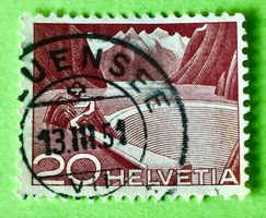 Nr.301A  mit gestempelt Technik und Landschaft 1949  