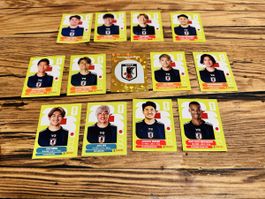 Panini WM 2026 Aufkleber Japan Spieler 10 Stk neuwertig