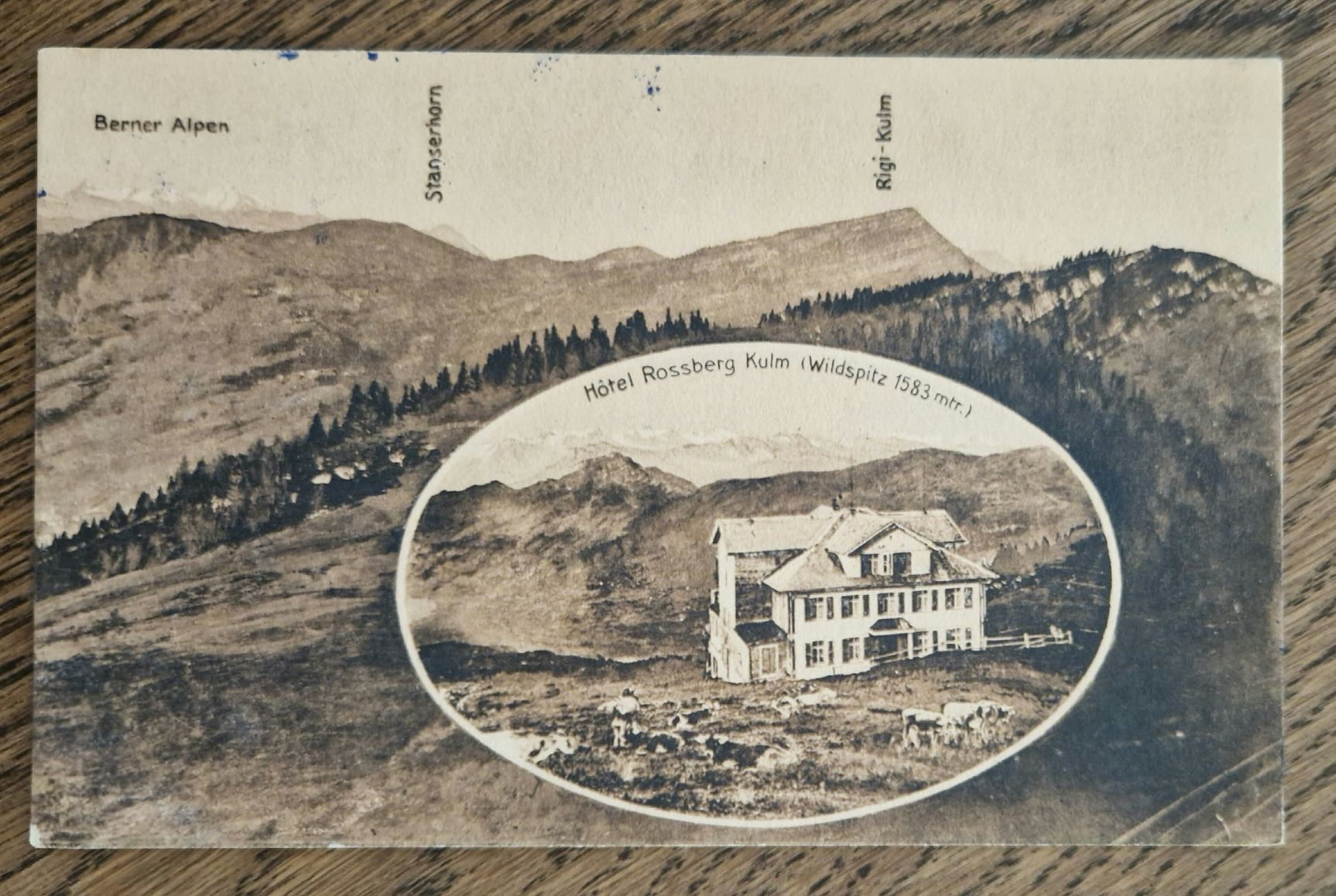 Ansichtskarten: Hotel Rossberg-Kulm, oberhalb Arth, Feldpost 1912 – Gebraucht aus Ebikon von Donar50
