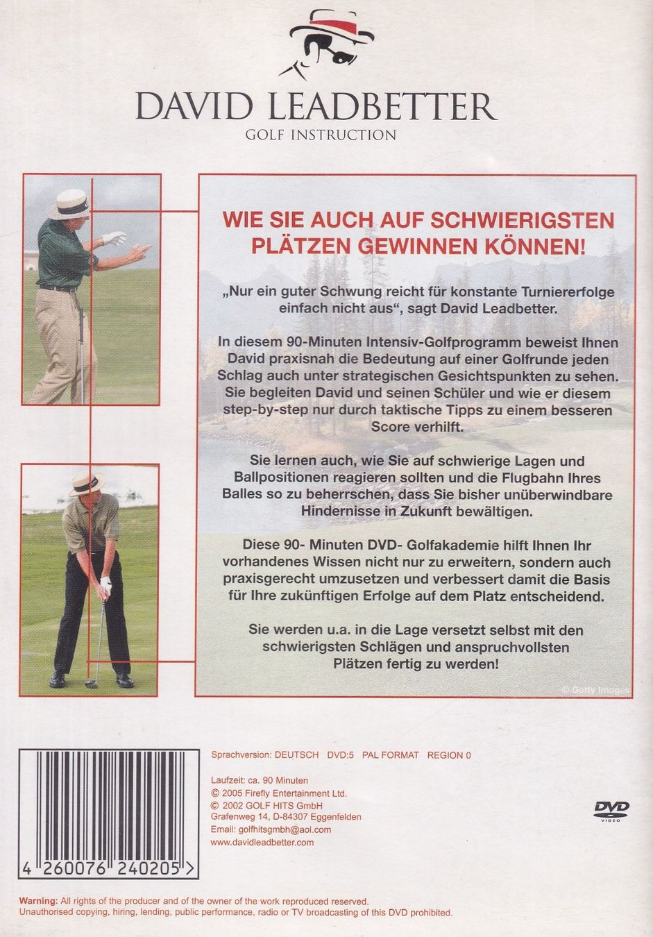 Tutti i DVDs: DVD ab Fr. 1.--, David Leadbeter-Golf Instruction-Strategisc – Usato da Lausen venduto da Mondeo10628 1