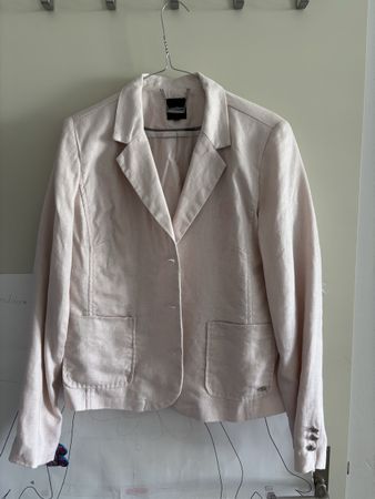 Rosa Maddison Weekend Leinen-Blazer, Grösse 42, Top Zustand!
