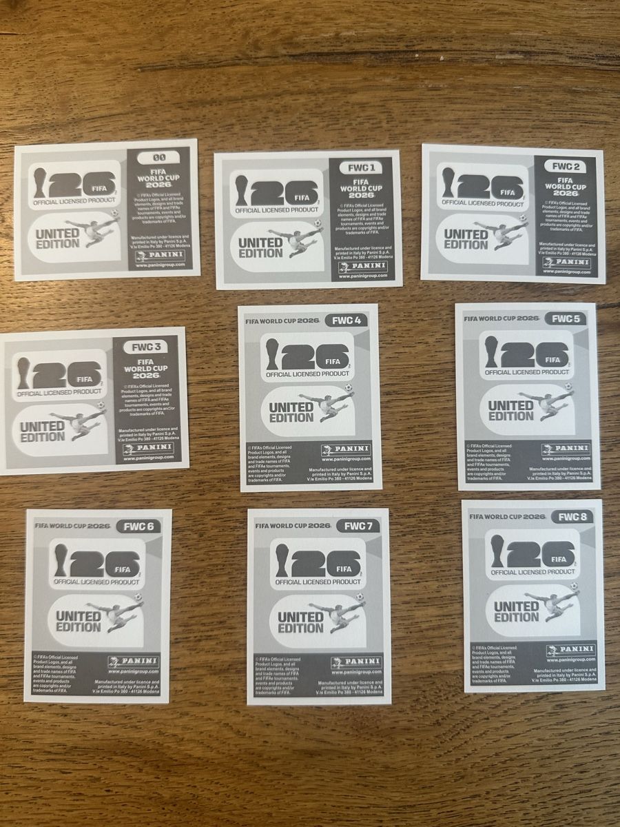 Panini Carte collezionabili: Panini WM26: Full Set Special Sticker 00 bis FWC8 – Nuovo (secondo la descrizione) da Heiligkreuz (Mels) venduto da Maguntia94 1