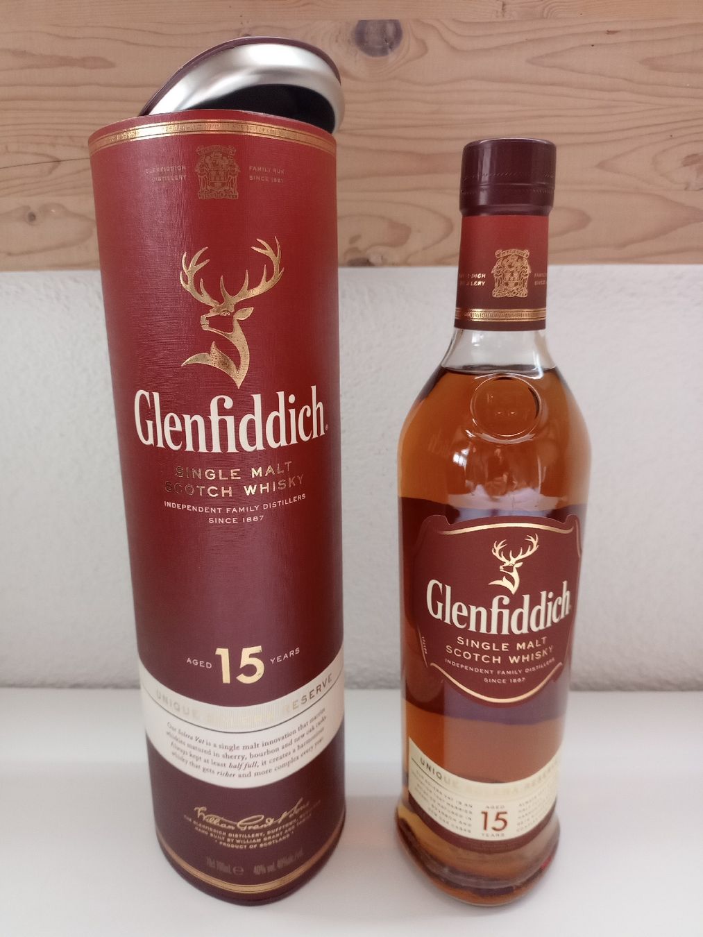 Glenfiddich Bevande alcoliche: Glenfiddich 15 Years - altes Design – Nuovo e nell'imballaggio originale da Spiez venduto da egonolsen