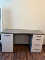 Schreibtisch / Bürotisch in Weiß-Grau