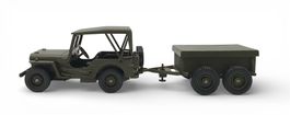 Solido Willys Jeep mit Anhänger