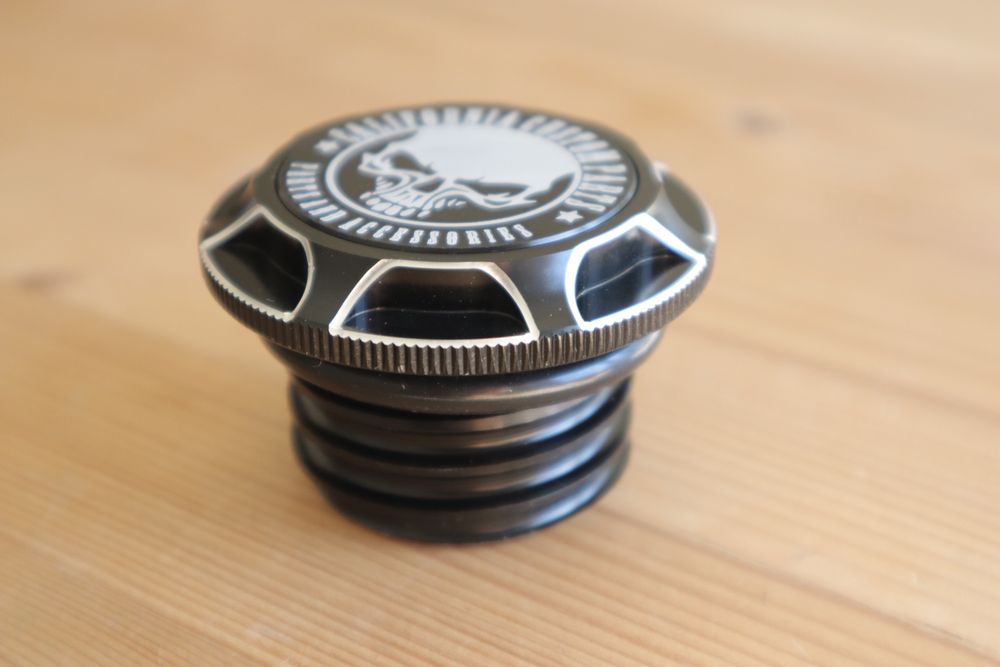 Tankdeckel Schlüssel Belüftet Schwarz - Harley Davidson 96-15