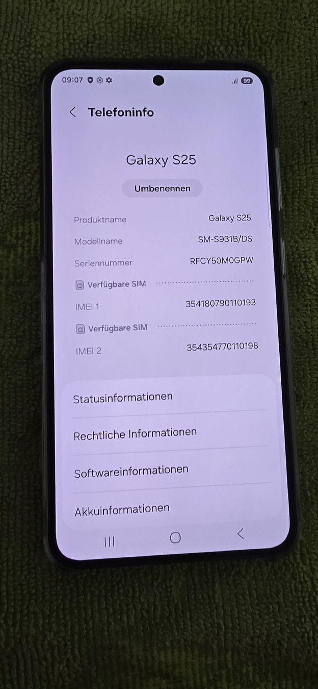 Samsung Handys / Smartphones: Samsung Galaxy S25 in Blau – Neu (gemäss Beschreibung) aus Egnach von jes_jsx9 1