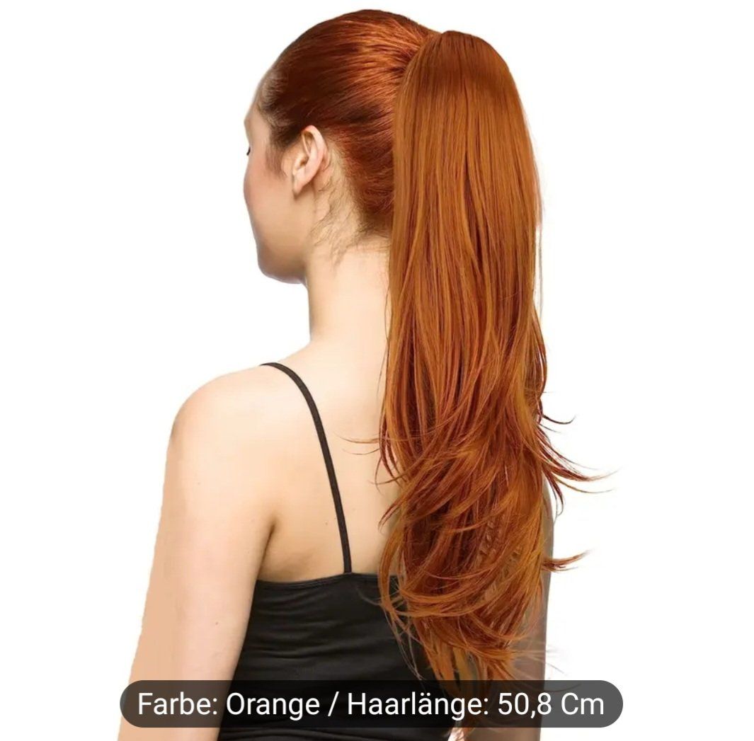 Accessori per capelli: 1 Extensions/Haarteil, ca. 50.8 cm, kupfer / orange – Nuovo e nell'imballaggio originale da Baden venduto da rocket85 1