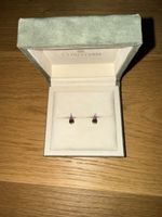 Elegante Ohrstecker von Christian mit Rubin in Box