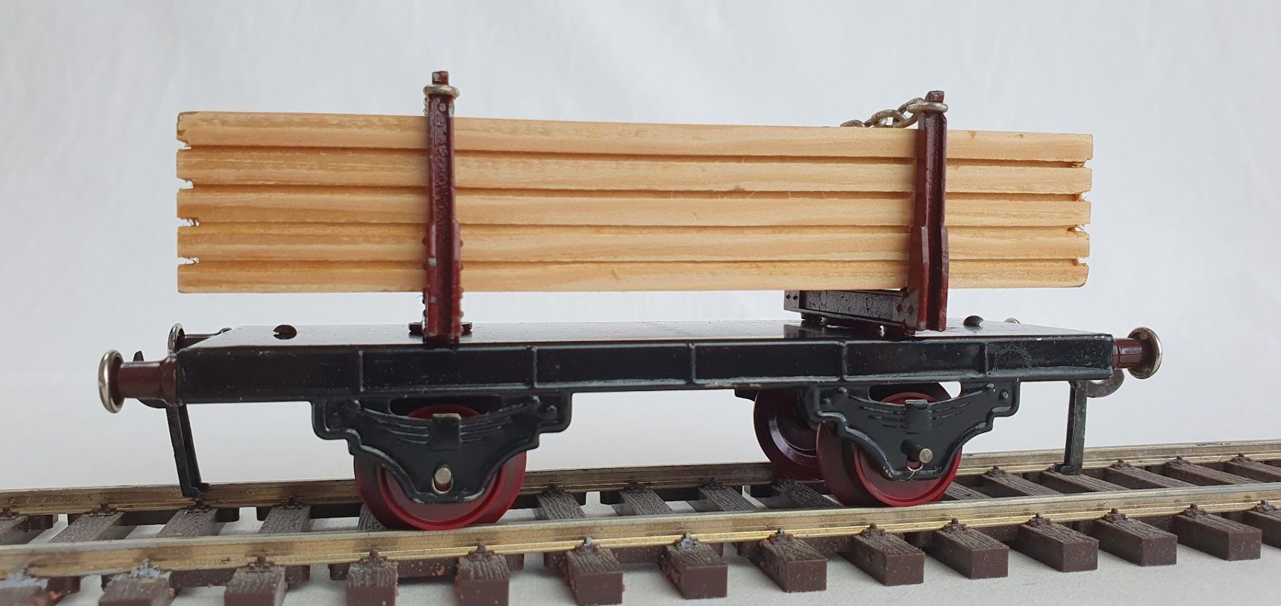 Fleischmann Modellini di ferrovie: Fleischmann GFN 453 DRG Holzwagen, Spur 0 – Usato da Seon venduto da voAllBah