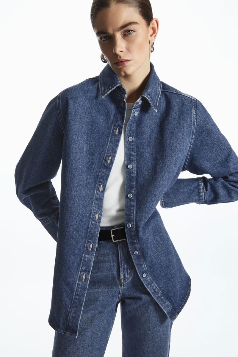 Cos Blusen: COS Denim Overshirt Gr. 42 – Gebraucht aus Bottmingen von ana_5hrv