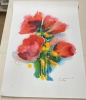 abstrakte Blumen von Willy Charles Erismann    (ID B5206)