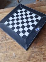 Spiele-Set mit Schach und Domino schwarz-weiss neuwertig 