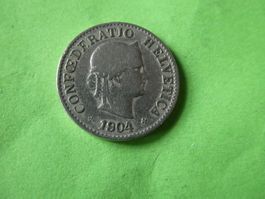 Schweiz 1904, 5 Rappen