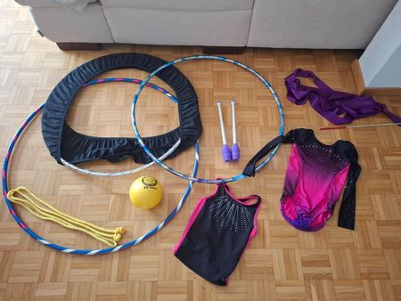 Rhythmische Sportgymnastik Set für Mädchen 7-10 J