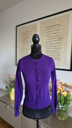 Ralph Lauren Merino Cardigan XS Lila 💜