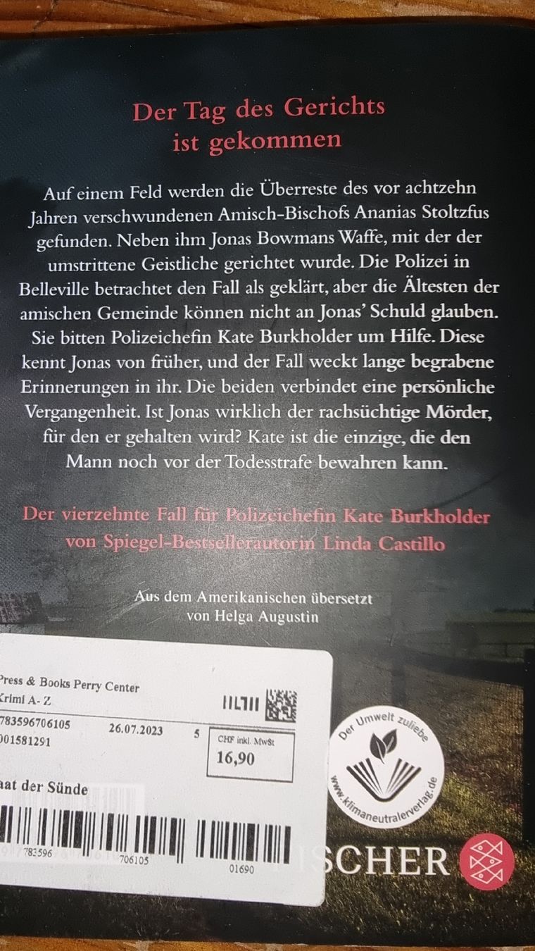 Libri: Saat der Sünde Neuerscheinung 2023 – Nuovo (secondo la descrizione) da Wigoltingen venduto da Zuckerfee84 1