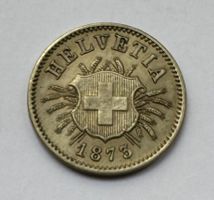 1873 5 Rappen unz