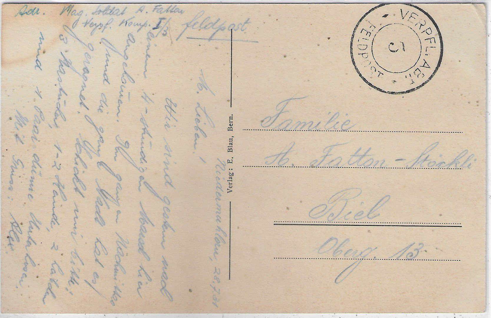 Cartoline postali: Niedermuhlern - Generalansicht – Usato da Ettingen venduto da Kartenplanet 1
