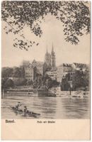 BASEL Pfalz, Rhein mit Ruderboot