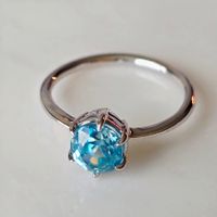 Blau Topas Ring