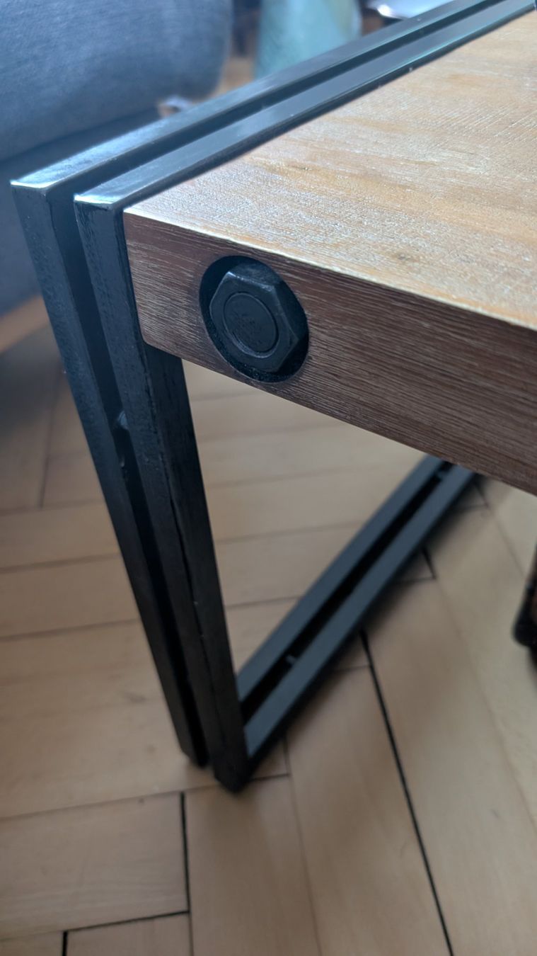 Tavoli: Moderner Couchtisch, Holz/Metall, – Usato da Rorschach venduto da Obi-Wan85 4