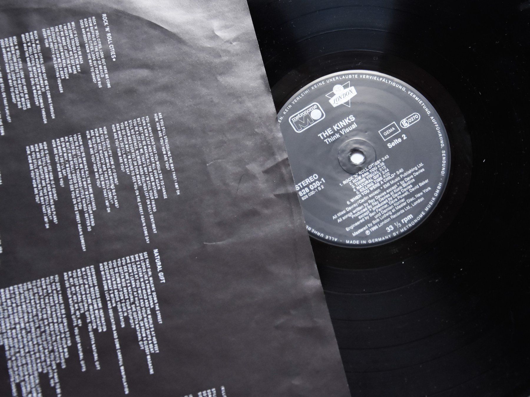 Dischi in vinile: The Kinks - Think Visual – Usato da Belmont-sur-Yverdon venduto da ag97 3