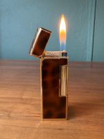 Vintage Feuerzeug Gasfeuerzeug NOS unbenutzt leo-gold