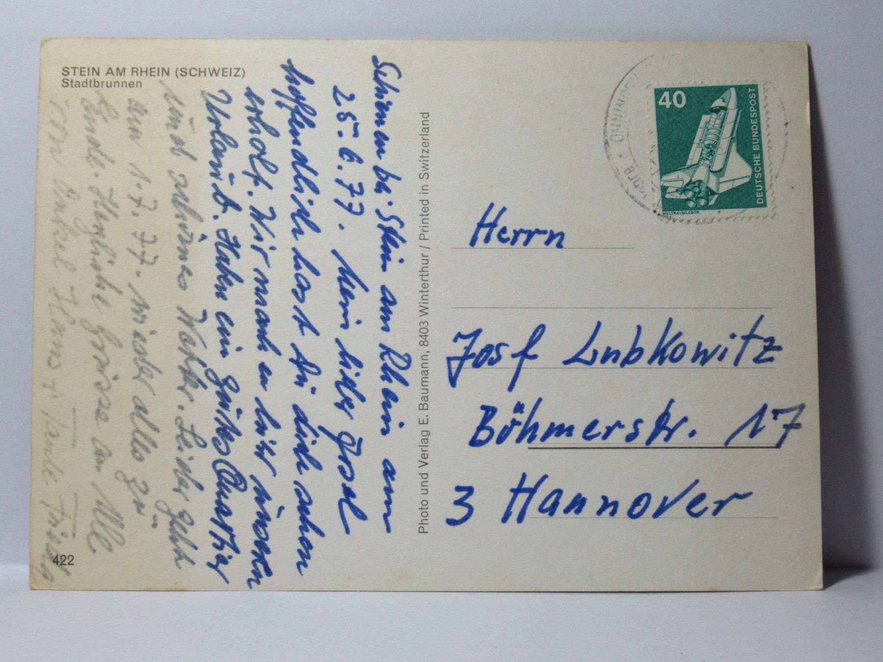 Cartoline postali: Stein am Rhein 1977 – Usato da Grenchen venduto da Bluemchen1900 1