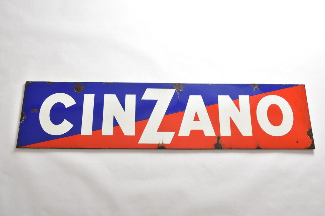 Cinzano Insegne: Emaille Cinzano Werbeschild – Usato da Zürich venduto da IndividumCH 2