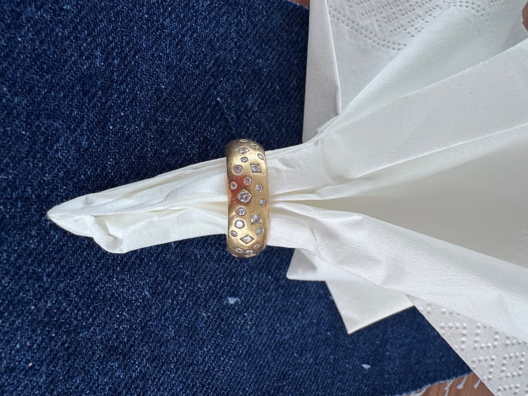 Anelli: Goldring mit Brillianten – Usato da Wiesendangen venduto da Biker39 1