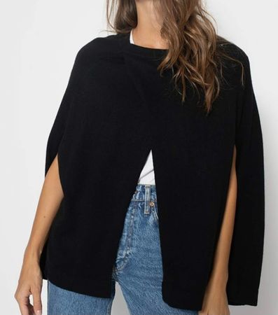 JUST CASHMERE PONCHO M 38 KASCHMIR CAPE MANTEL JACKE SCHAL