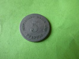 Dt. Reich 1875 C, 5 Pfennig