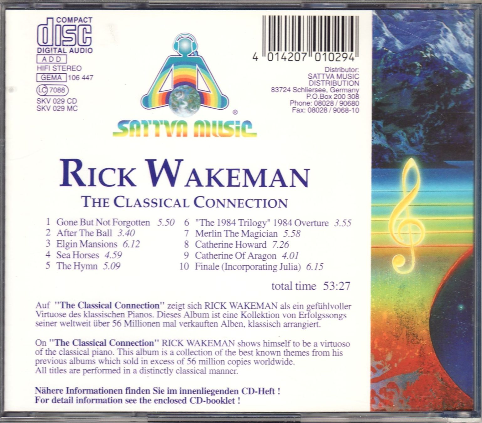 CDs: Rick Wakeman – The Classical Connection – Neu (gemäss Beschreibung) aus Boussens von catfood01 1