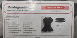 Pletscher Gepäckträgeradapter für Einkaufskorb NEU