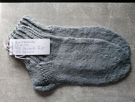 Kurzrohrsocken handgestrickt, Grösse: 40/41