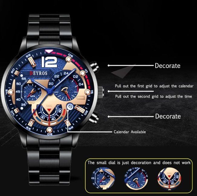 Orologi: Elegante Herren-Armbanduhr – Nuovo e nell'imballaggio originale da Untersiggenthal venduto da Zarkok 2