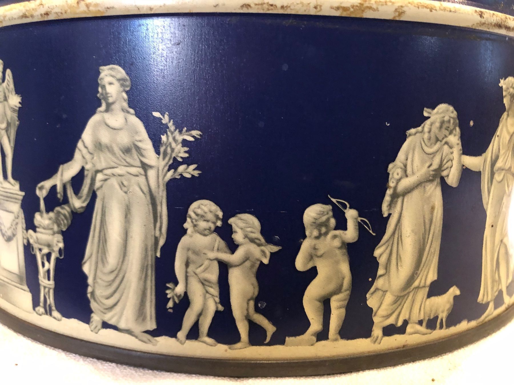 Barattoli: Blechdose aus England mit griechischen Motiven – Usato da Winterthur venduto da mailer57