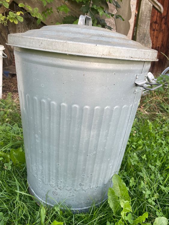 Blechtonne mit Deckel Durchmesser 43 cm/ Höhe 56 cm Kaufen auf Ricardo
