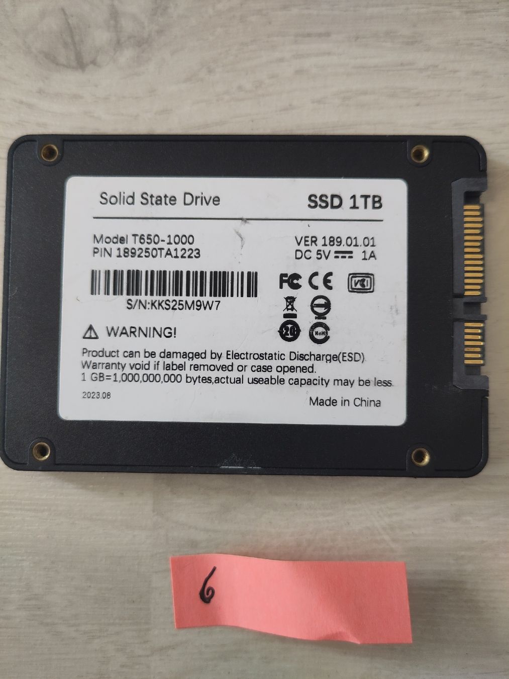 Dischi rigidi: 1TB SSD – Usato da Sargans venduto da sve_hjs5 1