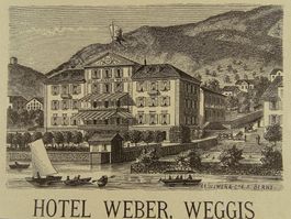 WEGGIS HOTEL WEBER HOLZSTICH 1883