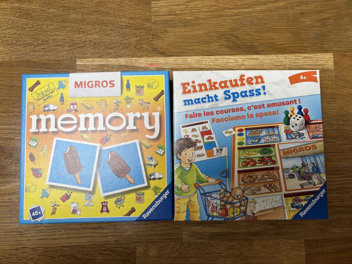 Migros Giochi: Migros Memory + Einkaufen Spiel – Nuovo (secondo la descrizione) da Amriswil venduto da thi_r29m